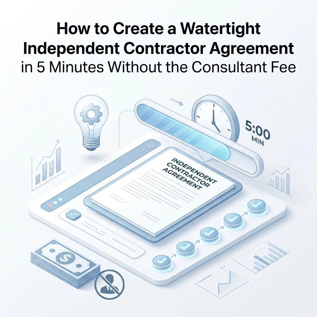 How to Create a Watertight Independent Contractor Agreement in 5 Minutes Without the Consultant Fee