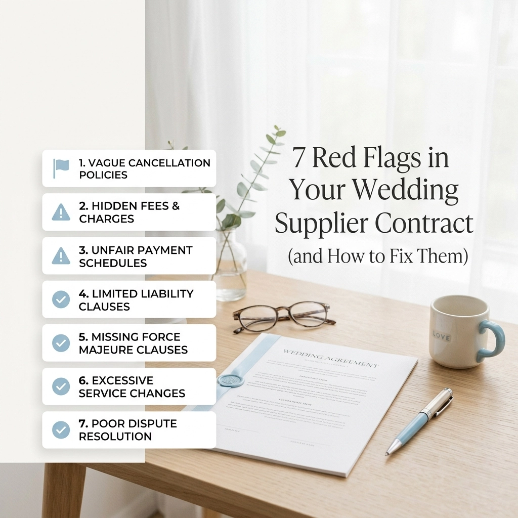 7 Red Flags in Your Wedding Supplier Contract (and How to Fix Them)