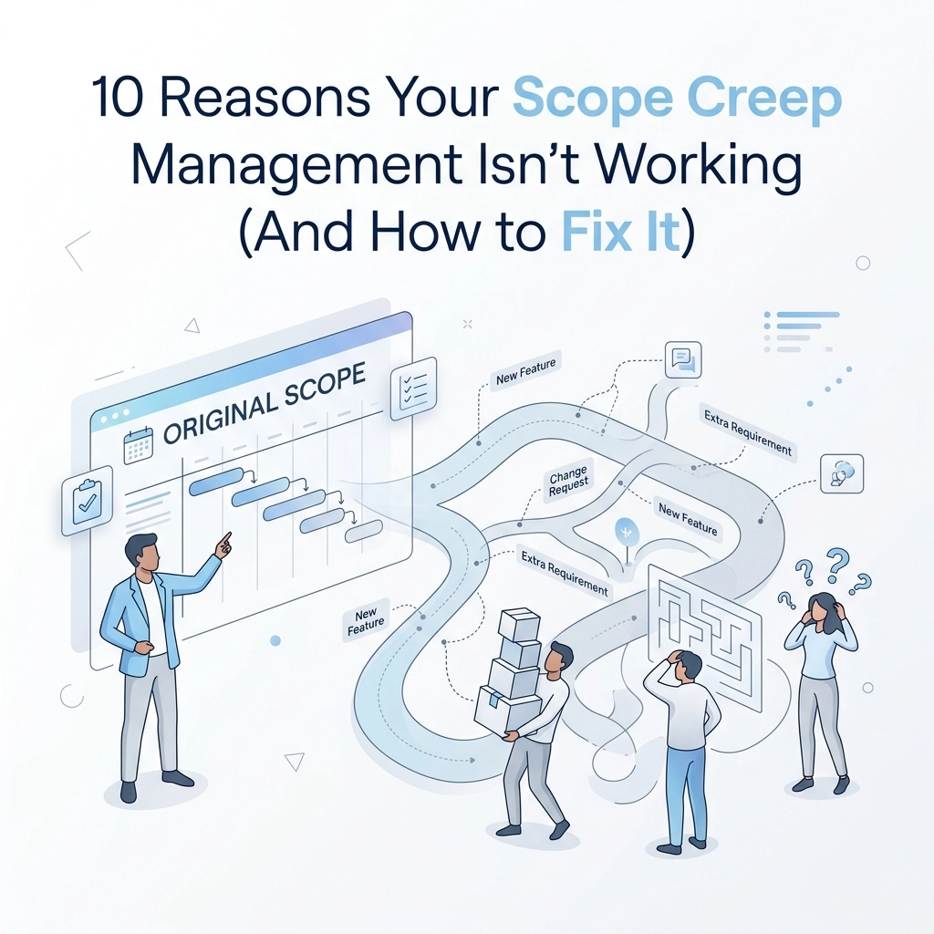 10 Reasons Your Scope Creep Management Isn’t Working (And How to Fix It)