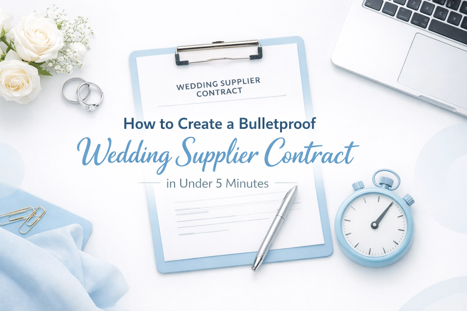 How to Create a Bulletproof Wedding Supplier Contract in Under 5 Minutes