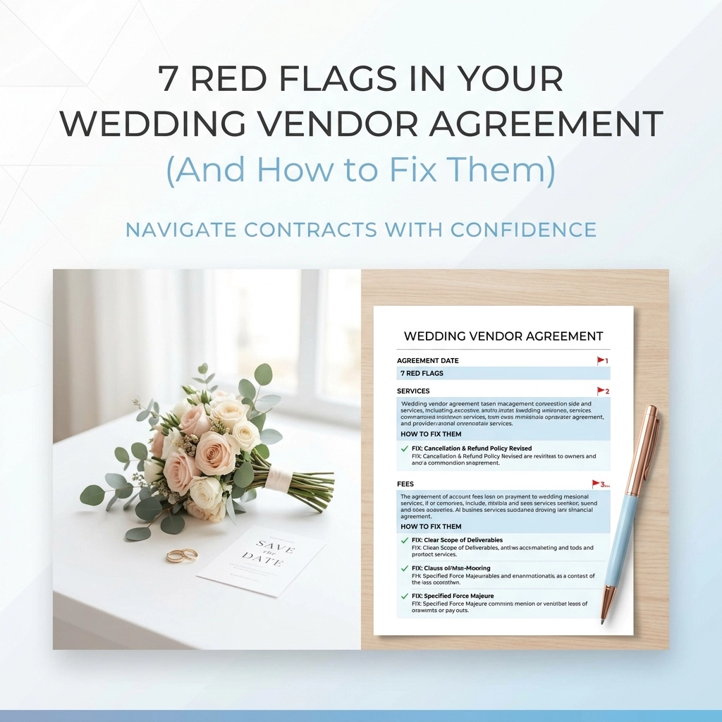 7 Red Flags in Your Wedding Vendor Agreement (And How to Fix Them)