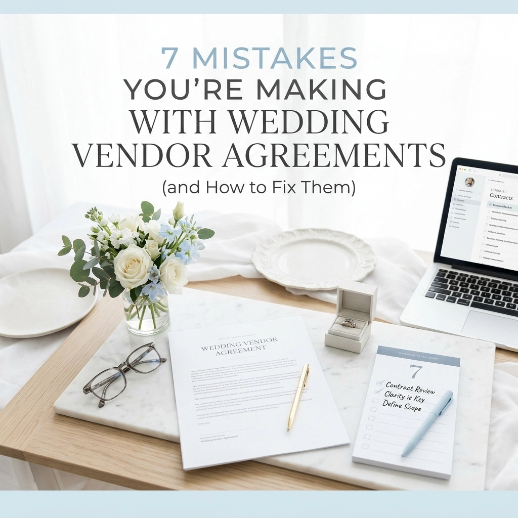 7 Mistakes You’re Making with Wedding Vendor Agreements (and How to Fix Them)