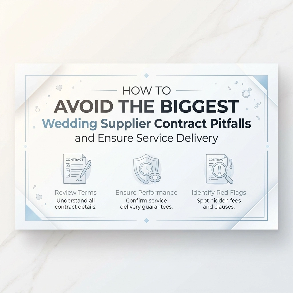 Wedding Supplier Contracts: Crucial Advice for Massive Protection and Elite Peace of Mind