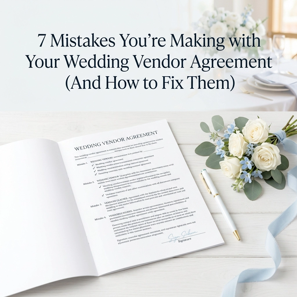 Crucial Wedding Supplier Contracts Mistakes To Avoid For Your Ultimate Protection