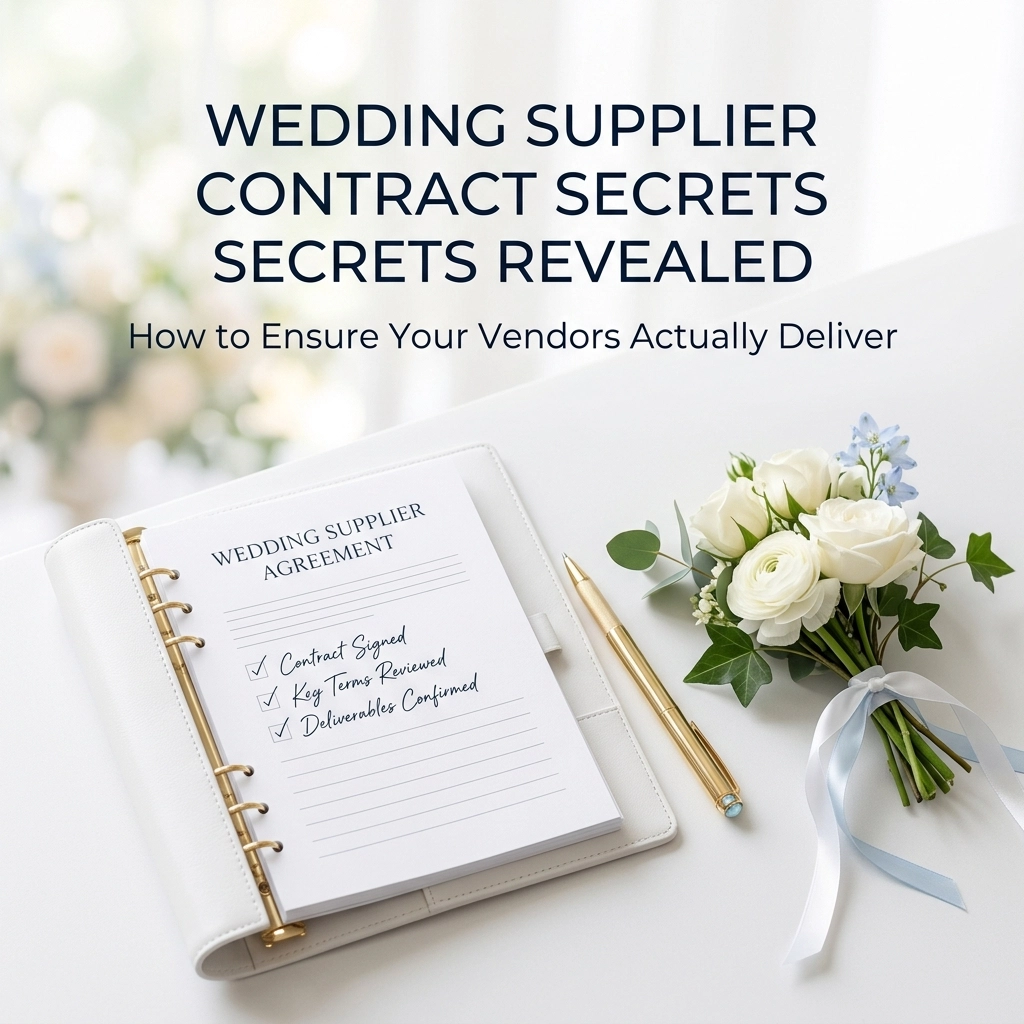 Wedding Supplier Contract Secrets Revealed: How to Ensure Your Vendors Actually Deliver