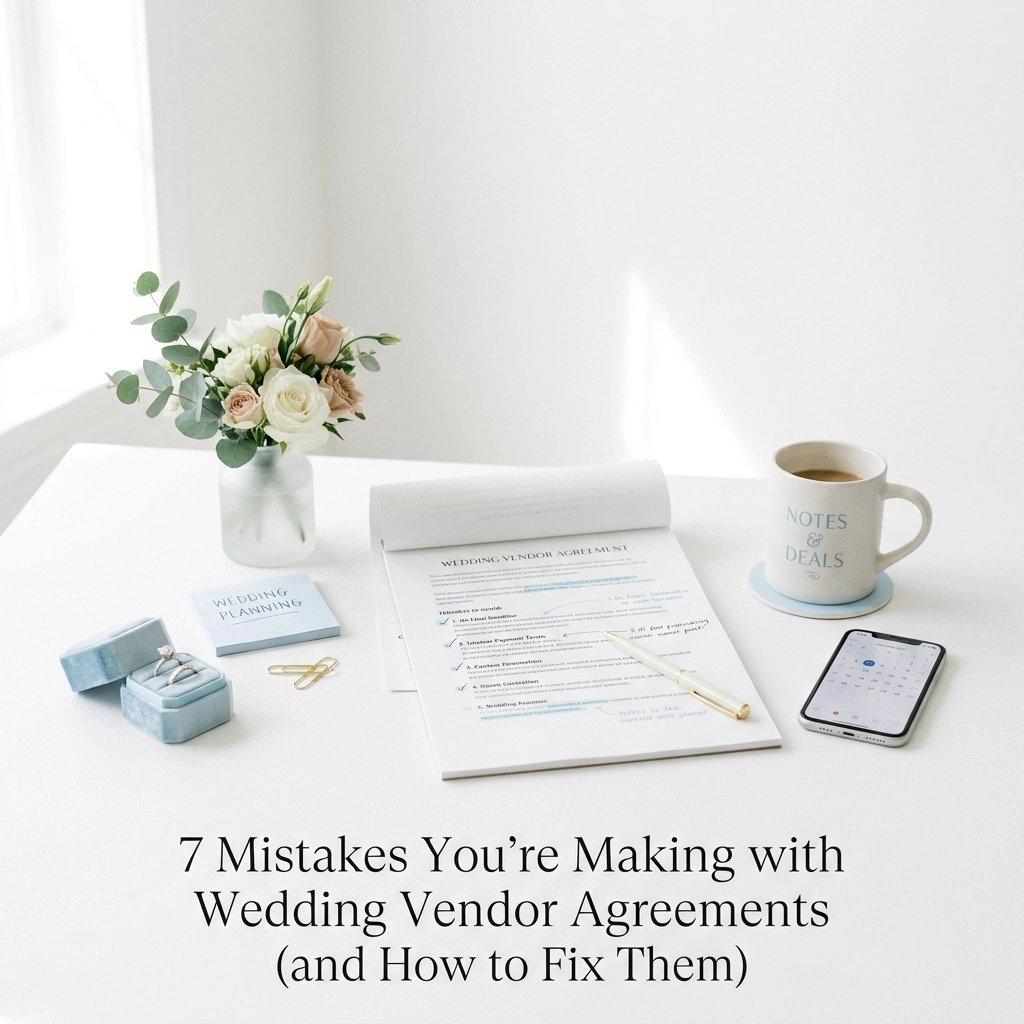 7 Mistakes You’re Making with Wedding Vendor Agreements (and How to Fix Them)