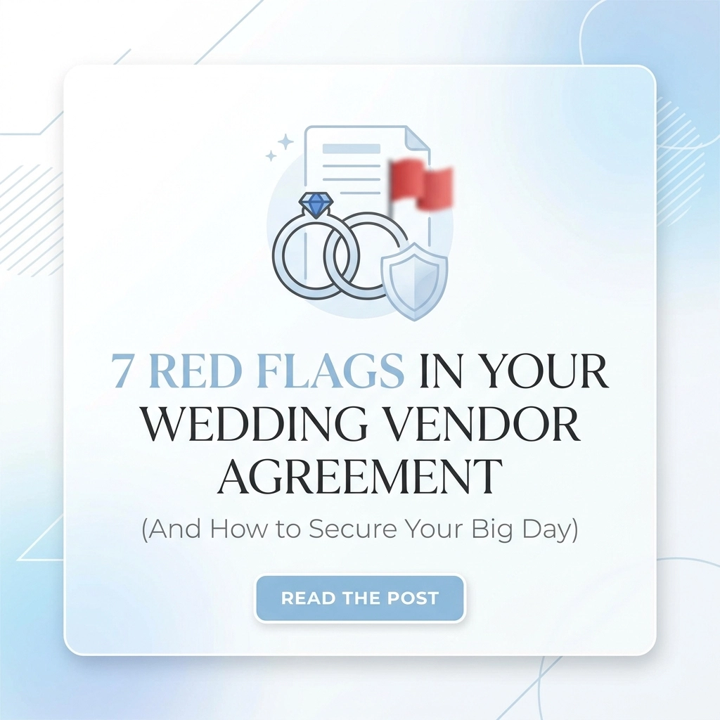7 Red Flags in Your Wedding Vendor Agreement (And How to Secure Your Big Day)