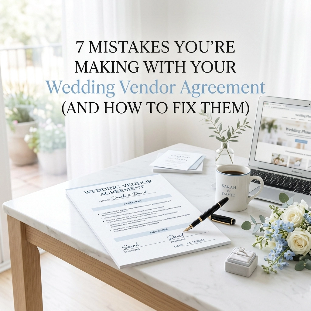 7 Mistakes You’re Making with Your Wedding Vendor Agreement (and How to Fix Them)