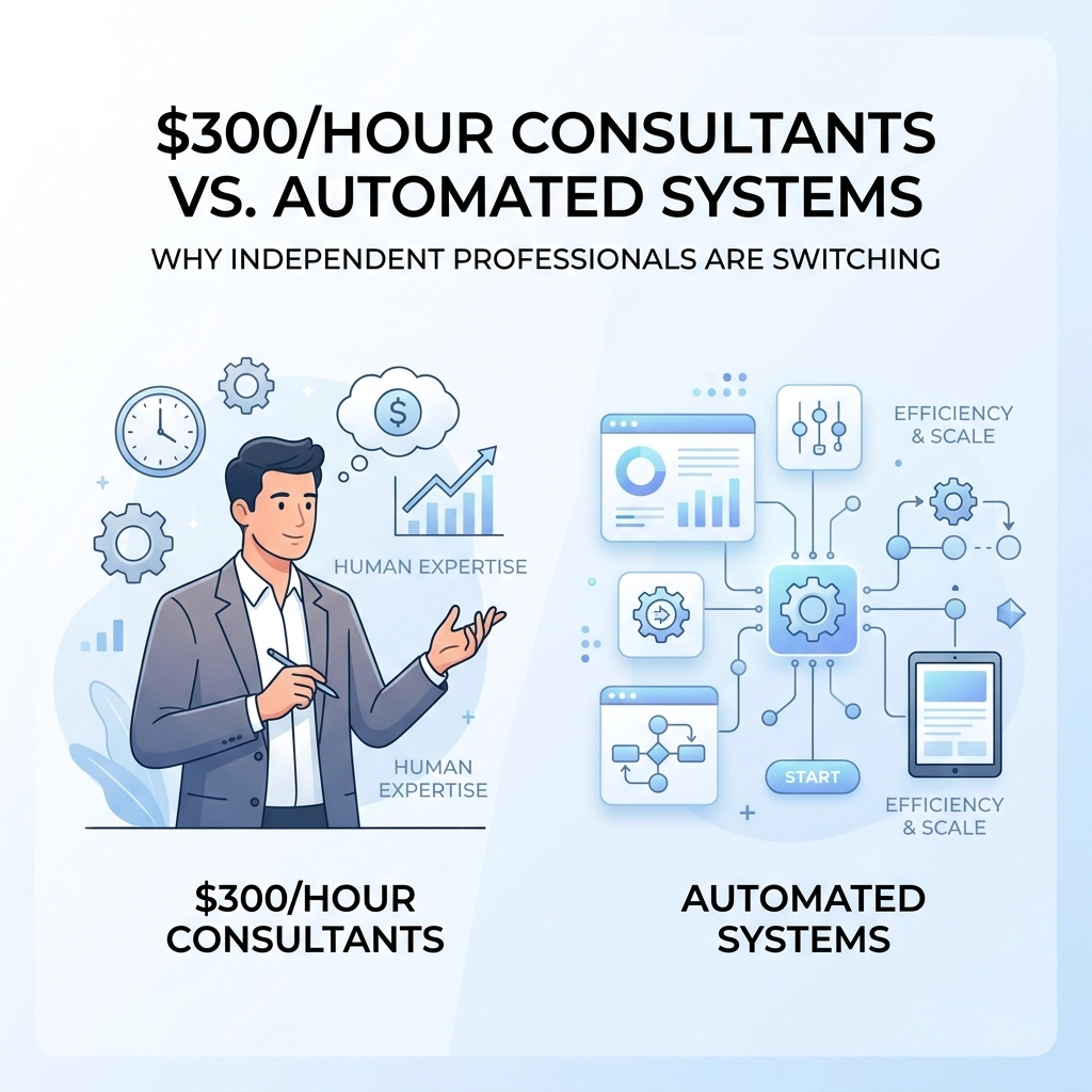 $300/Hour Consultants Vs. Automated Systems: Why Independent Professionals are Switching
