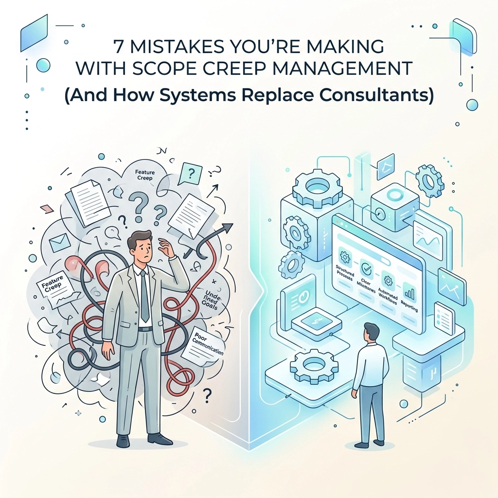 7 Mistakes You’re Making with Scope Creep Management (And How Systems Replace Consultants)