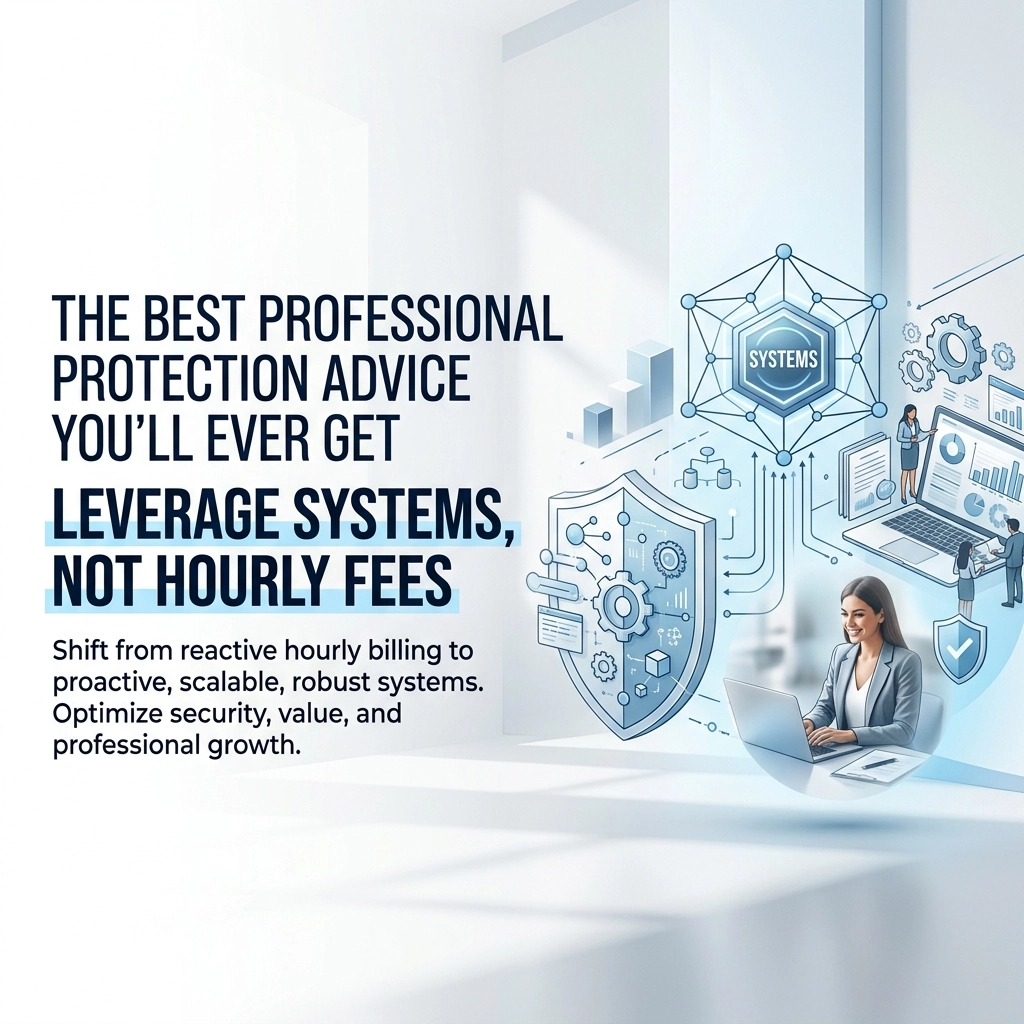 The Best Professional Protection Advice You’ll Ever Get: Leverage Systems, Not Hourly Fees