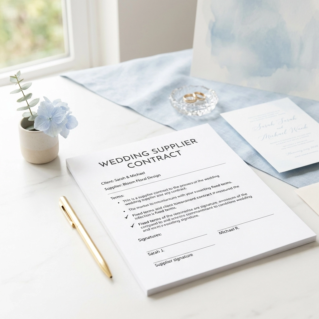 7 Mistakes You’re Making with Your Wedding Supplier Contract (and How to Fix Them)