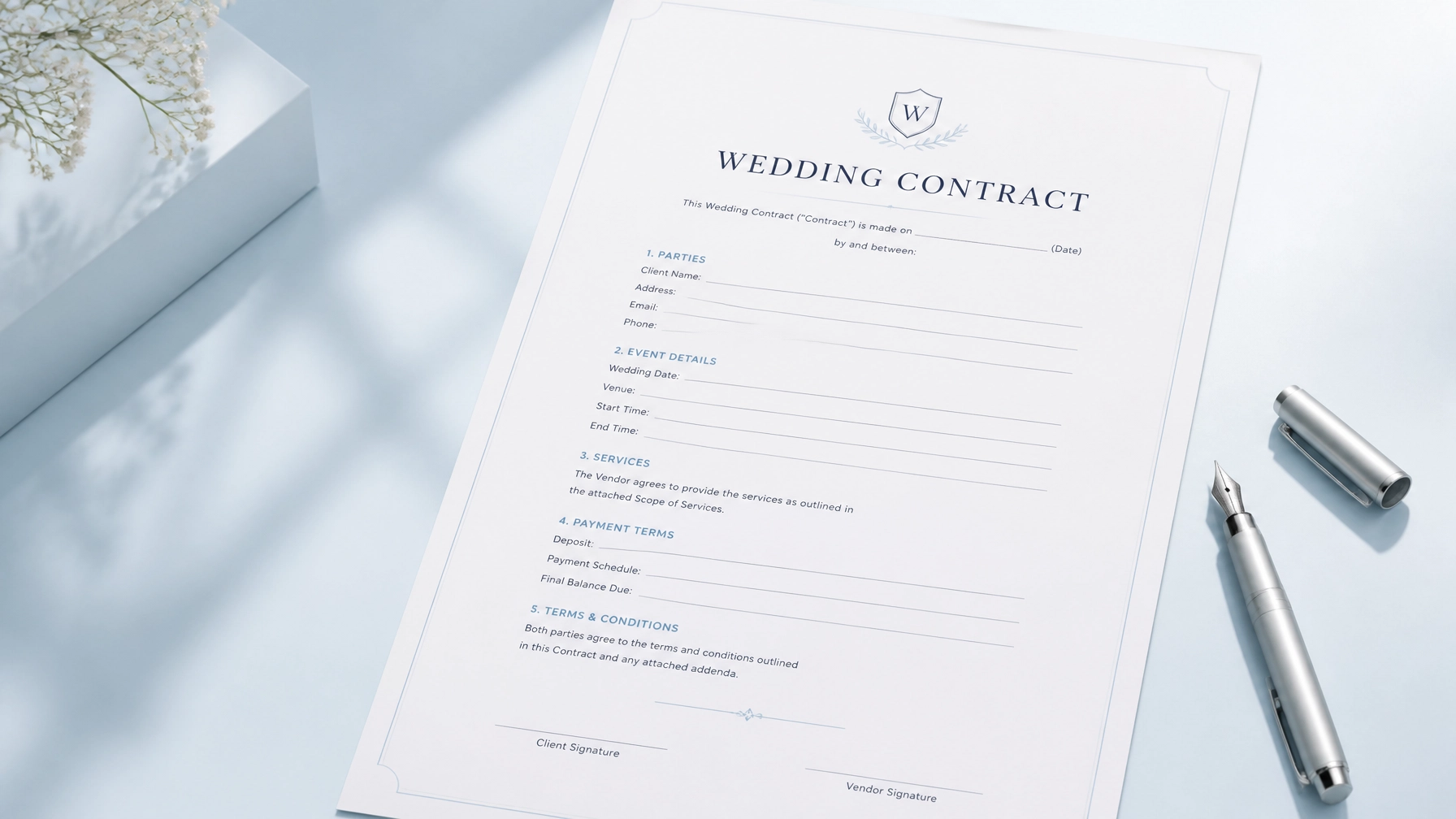 Wedding Supplier Contracts: Ultimate Crucial Shield Against Massive Planning Risks
